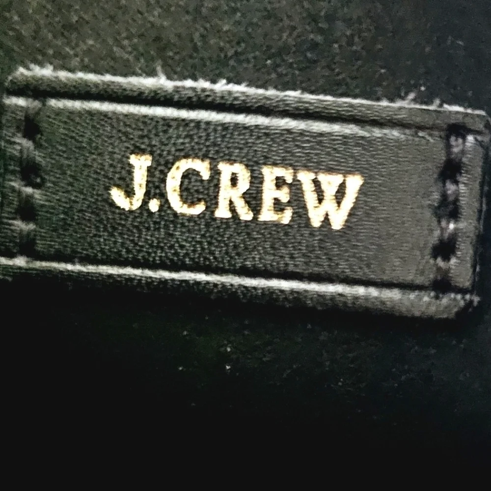 J. Crew Parker Black Smooth Leather Minimalist Crossbody Bag